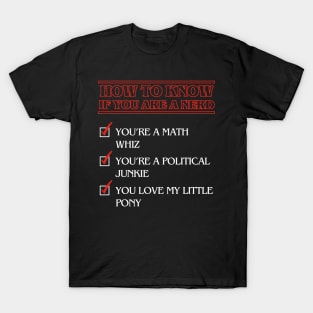 Nerd checklist T-Shirt